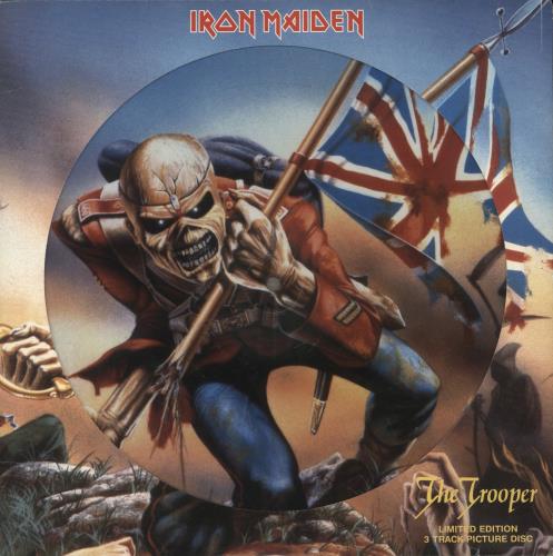 Iron Maiden The Trooper - EX 12" vinyl picture disc (12 inch picture record) UK IRO2PTH586836