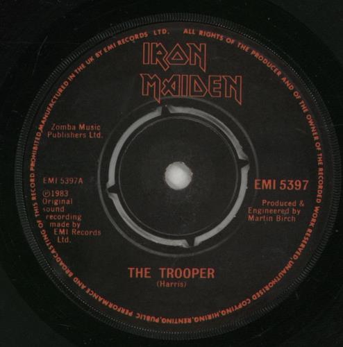 Iron Maiden The Trooper - Paper Picture Sleeve 7" vinyl single (7 inch record / 45) UK IRO07TH568283