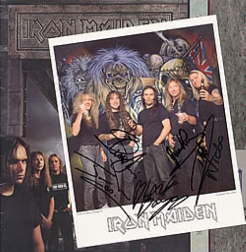 Iron Maiden The X Factor + Autographed Photograph tour programme UK IROTRTH216217