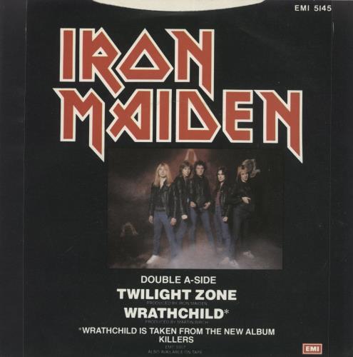 Iron Maiden Twilight Zone - Black Vinyl + P/S 7" vinyl single (7 inch record / 45) UK IRO07TW01446