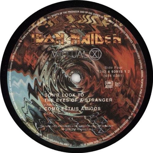 Iron Maiden Virtual XI - EX 2-LP vinyl record set (Double LP Album) UK IRO2LVI695550