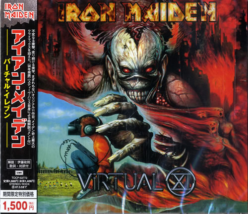 Iron Maiden Virtual XI CD album (CDLP) Japanese IROCDVI529423
