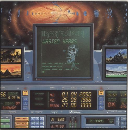 Iron Maiden Wasted Years 12" vinyl single (12 inch record / Maxi-single) US IRO12WA02445