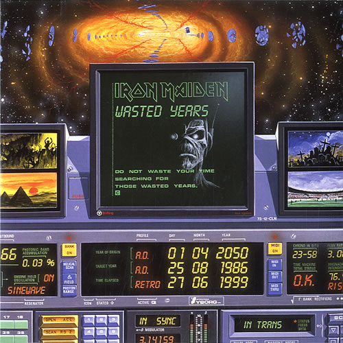Iron Maiden Wasted Years 7" vinyl single (7 inch record / 45) UK IRO07WA616094