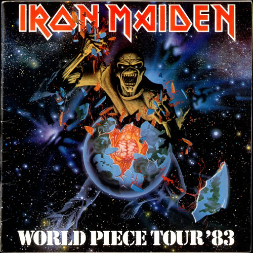 Iron Maiden World Piece Tour '83 + Ticket Stub tour programme UK IROTRWO596644