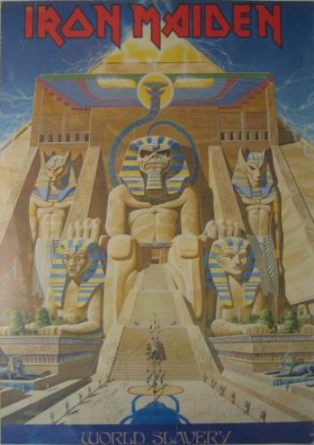 Iron Maiden World Slavery - Autographed! poster UK IROPOWO378736