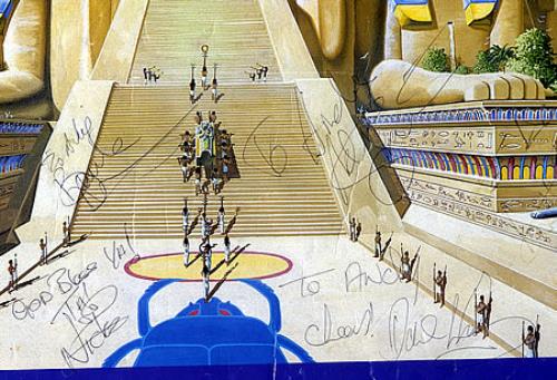 Iron Maiden World Slavery - Autographed! poster UK IROPOWO378736