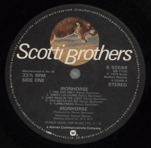Ironhorse Ironhorse vinyl LP album (LP record) UK IOHLPIR465840