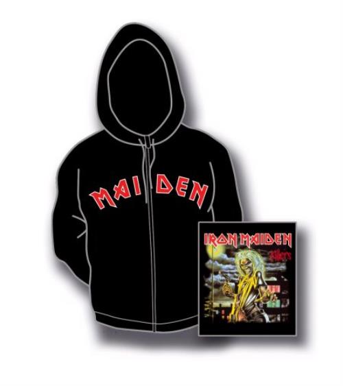 Iron Maiden Maiden ZipUp Hoodie Large UK clothing (393655)