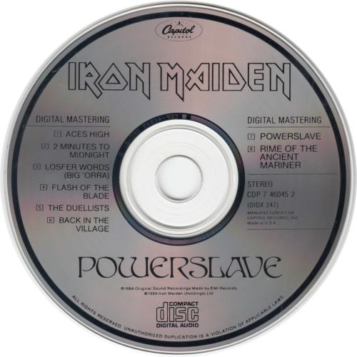 CD Iron Maiden Powerslave = パワースレイヴ-死界の王、オシリスの謎