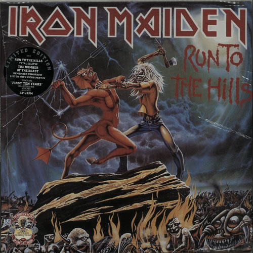Iron Maiden Run To The Hills / The Number Of The Beast + Voucher UK 12