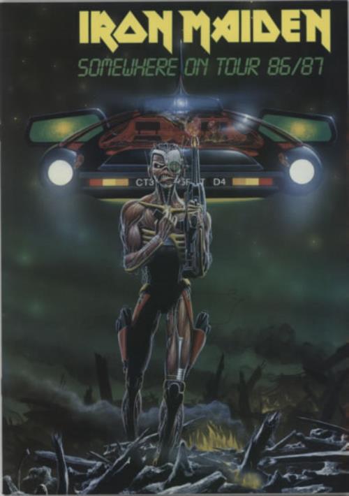 Iron Maiden Somewhere On Tour 86/87 + Ticket Stub UK tour programme (565021) TOUR PROGRAMME