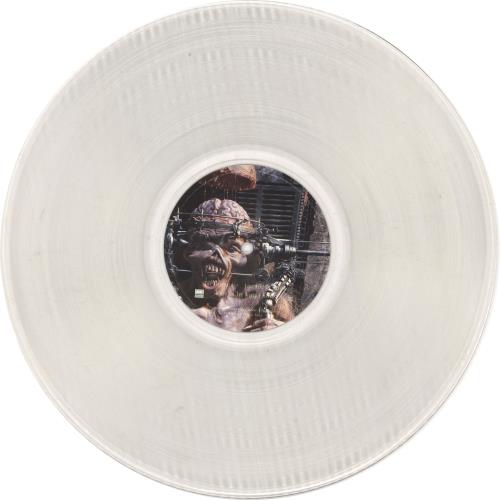 Iron Maiden The X Factor Clear Vinyl + Insert EX UK 2LP vinyl