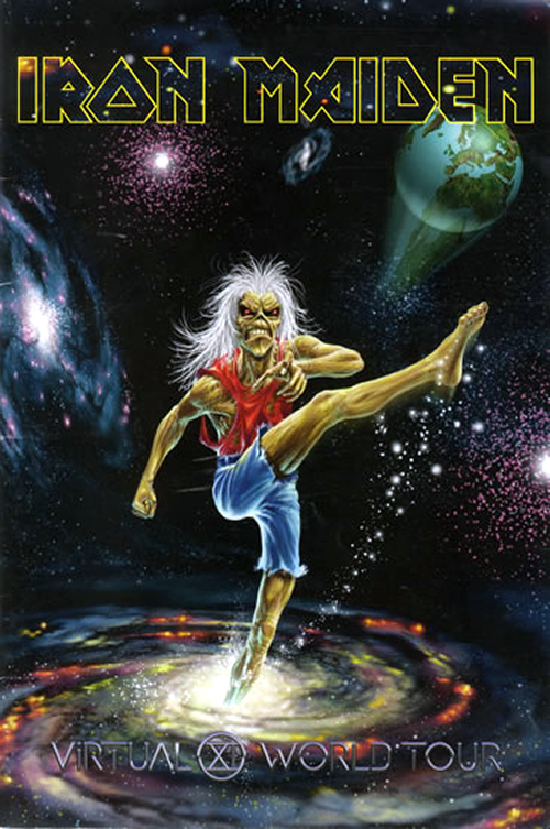Iron Maiden Virtual XI World Tour + 2 Ticket Stubs UK tour programme (281073) TOUR PROGRAMME