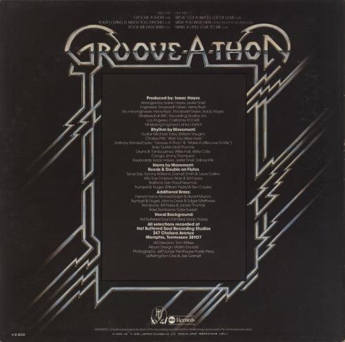 Isaac Hayes Groove-A-Thon vinyl LP album (LP record) Japanese IHYLPGR885845