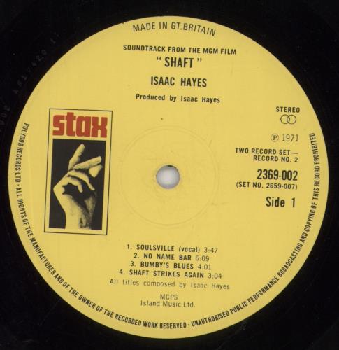 Isaac Hayes Shaft - EX 2-LP vinyl record set (Double LP Album) UK IHY2LSH665830