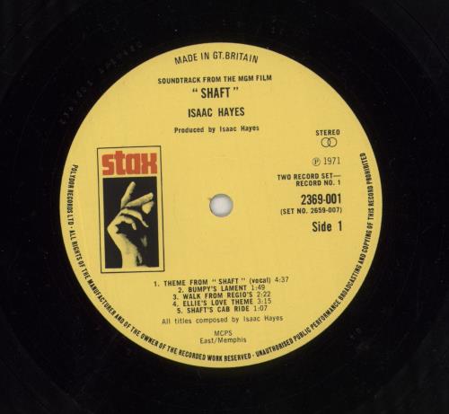 Isaac Hayes Shaft 2-LP vinyl record set (Double LP Album) UK IHY2LSH363375