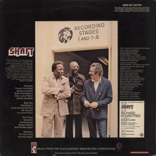 Isaac Hayes Shaft 2-LP vinyl record set (Double LP Album) UK IHY2LSH363375