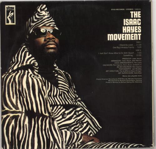 Isaac Hayes The Isaac Hayes Movement vinyl LP album (LP record) German IHYLPTH727810