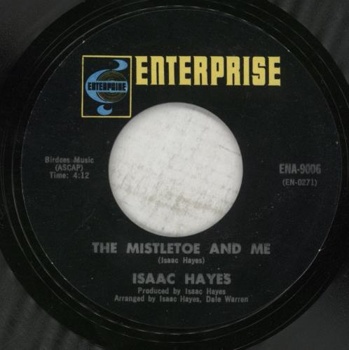 Isaac Hayes The Mistletoe And Me / Winter Snow 7" vinyl single (7 inch record / 45) US IHY07TH889366