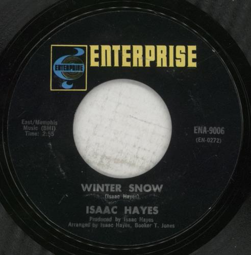 Isaac Hayes The Mistletoe And Me / Winter Snow 7" vinyl single (7 inch record / 45) US IHY07TH889366