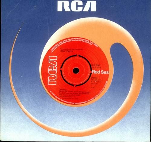 Isao Tomita Clair De Lune 7" vinyl single (7 inch record / 45) UK TMT07CL493877