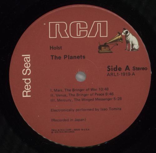 Isao Tomita The Planets vinyl LP album (LP record) US TMTLPTH693213
