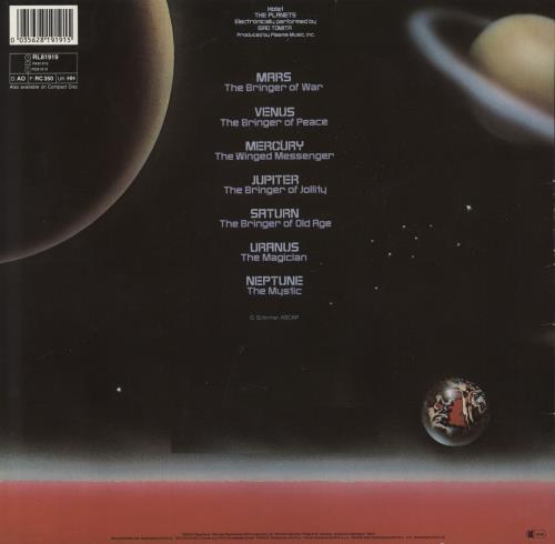 Isao Tomita The Planets vinyl LP album (LP record) German TMTLPTH809292