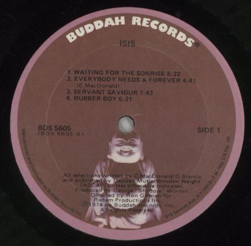 Isis (Female) Isis vinyl LP album (LP record) US IS-LPIS685850