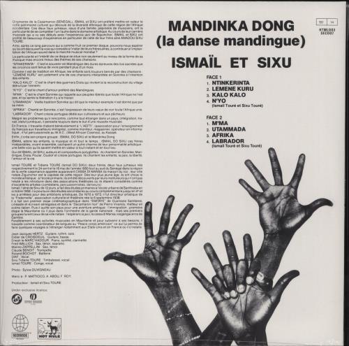 Ismail & Sixu Toure Mandinka Dong vinyl LP album (LP record) French -VQLPMA881694