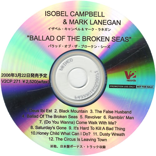 Isobel Campbell Ballad Of The Broken Seas CD-R acetate Japanese IA-CRBA442142