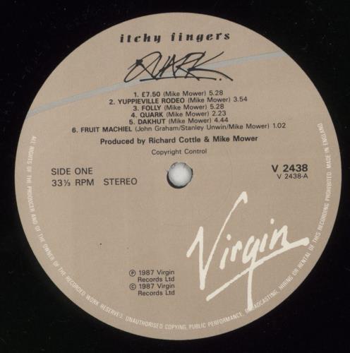 Itchy Fingers Quark vinyl LP album (LP record) UK ICFLPQU867995