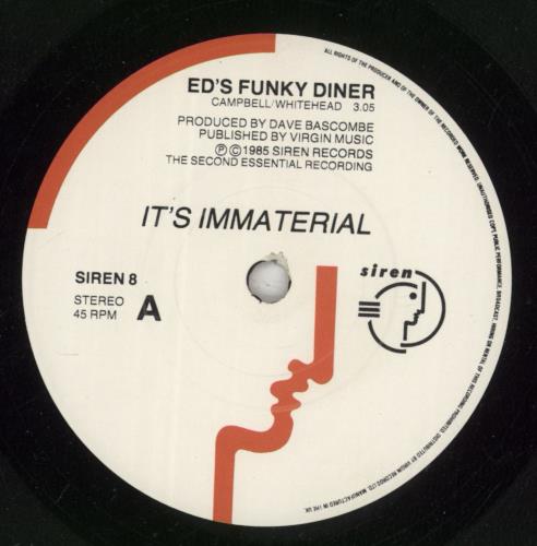 It's Immaterial Ed's Funky Diner 7" vinyl single (7 inch record / 45) UK ITS07ED548362