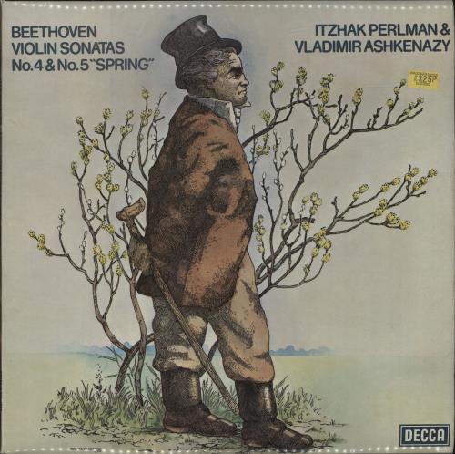 Itzhak Perlman & Vladimir Ashkenazy Beethoven - Violin Sonatas No's 4 & 5 'Spring' vinyl LP album (LP record) UK IS2LPBE679741