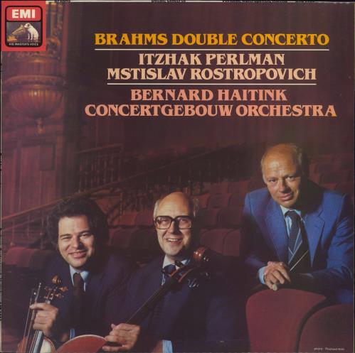 Itzhak Perlman Brahms: Double Concerto vinyl LP album (LP record) UK IT-LPBR769784