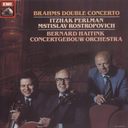 Itzhak Perlman Brahms: Double Concerto vinyl LP album (LP record) UK IT-LPBR879132