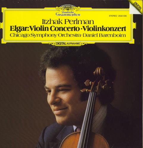 Itzhak Perlman Elgar: Violin Concerto vinyl LP album (LP record) German IT-LPEL769800