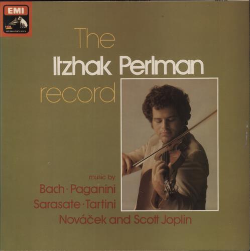Itzhak Perlman The Itzhak Perlman Record - Factory Sample vinyl LP album (LP record) UK IT-LPTH861268