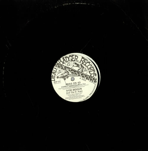 Ivor Biggun Bras On 45 12" vinyl single (12 inch record / Maxi-single) UK IVZ12BR496324