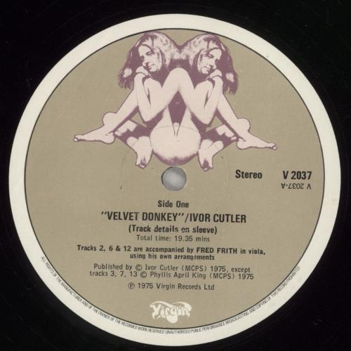 Ivor Cutler Velvet Donkey vinyl LP album (LP record) UK IVCLPVE645288