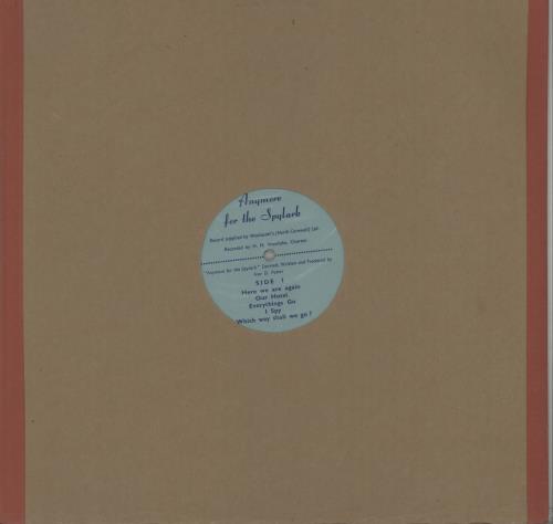 Ivor D. Potter Anymore For the Spylark vinyl LP album (LP record) UK IZPLPAN660555