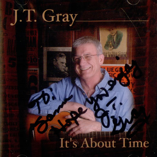 J. T. Gray It's About Time - Autographed CD album (CDLP) US J33CDIT522356