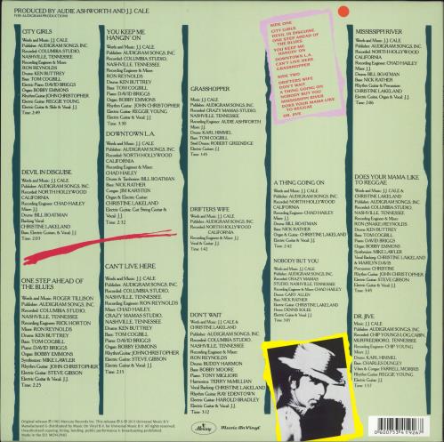 J.J. Cale Grasshopper - 180gm vinyl LP album (LP record) UK JJCLPGR782129