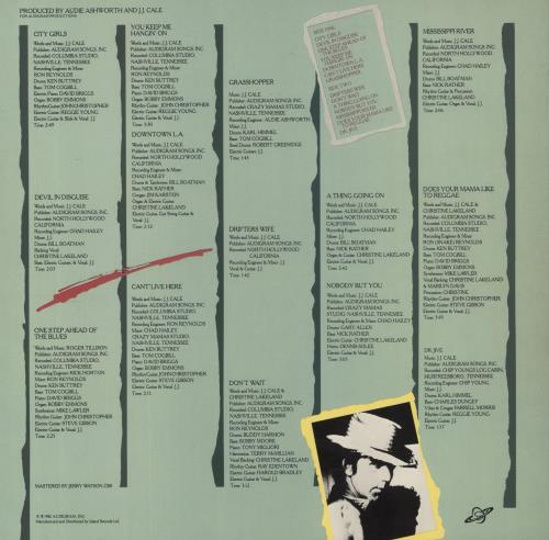 J.J. Cale Grasshopper vinyl LP album (LP record) UK JJCLPGR302156