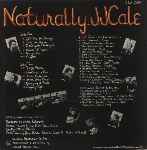 J.J. Cale Naturally... vinyl LP album (LP record) UK JJCLPNA873535
