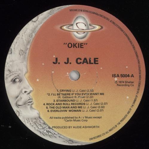 J.J. Cale Okie vinyl LP album (LP record) UK JJCLPOK873534