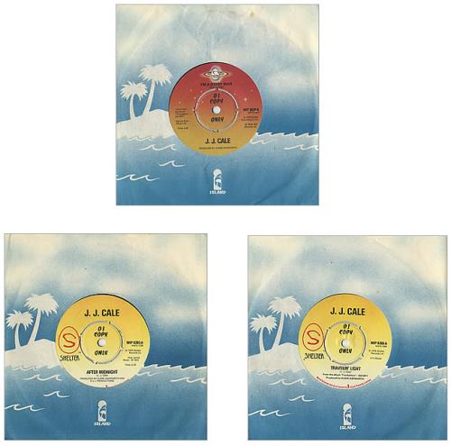 J.J. Cale Set Of Four Shelter Singles 7" vinyl single (7 inch record / 45) UK JJC07SE442981