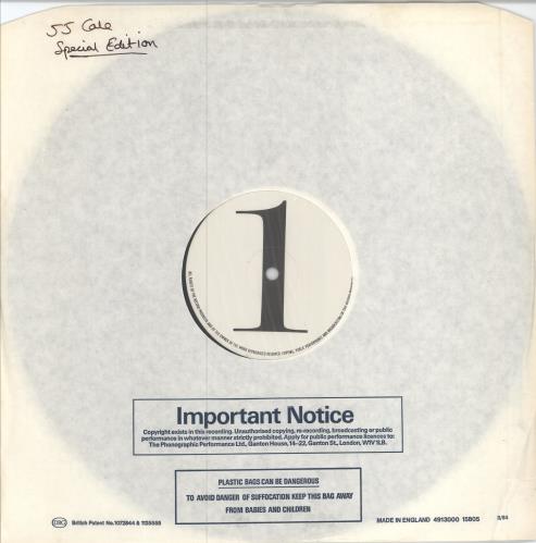 J.J. Cale Special Edition - Test Pressing vinyl LP album (LP record) UK JJCLPSP780470