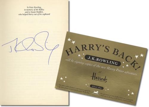 J.K. Rowling Harry Potter & The Goblet Of Fire - First Edition Signed book UK JF9BKHA386160