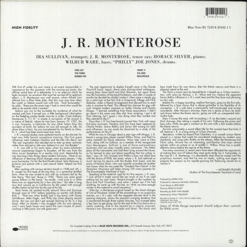 J.R. Monterose J. R. Monterose - 180gm vinyl LP album (LP record) US JRSLPJR780428